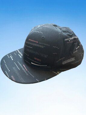 Arbor Black Cotton Arrow Print Snapback Hat